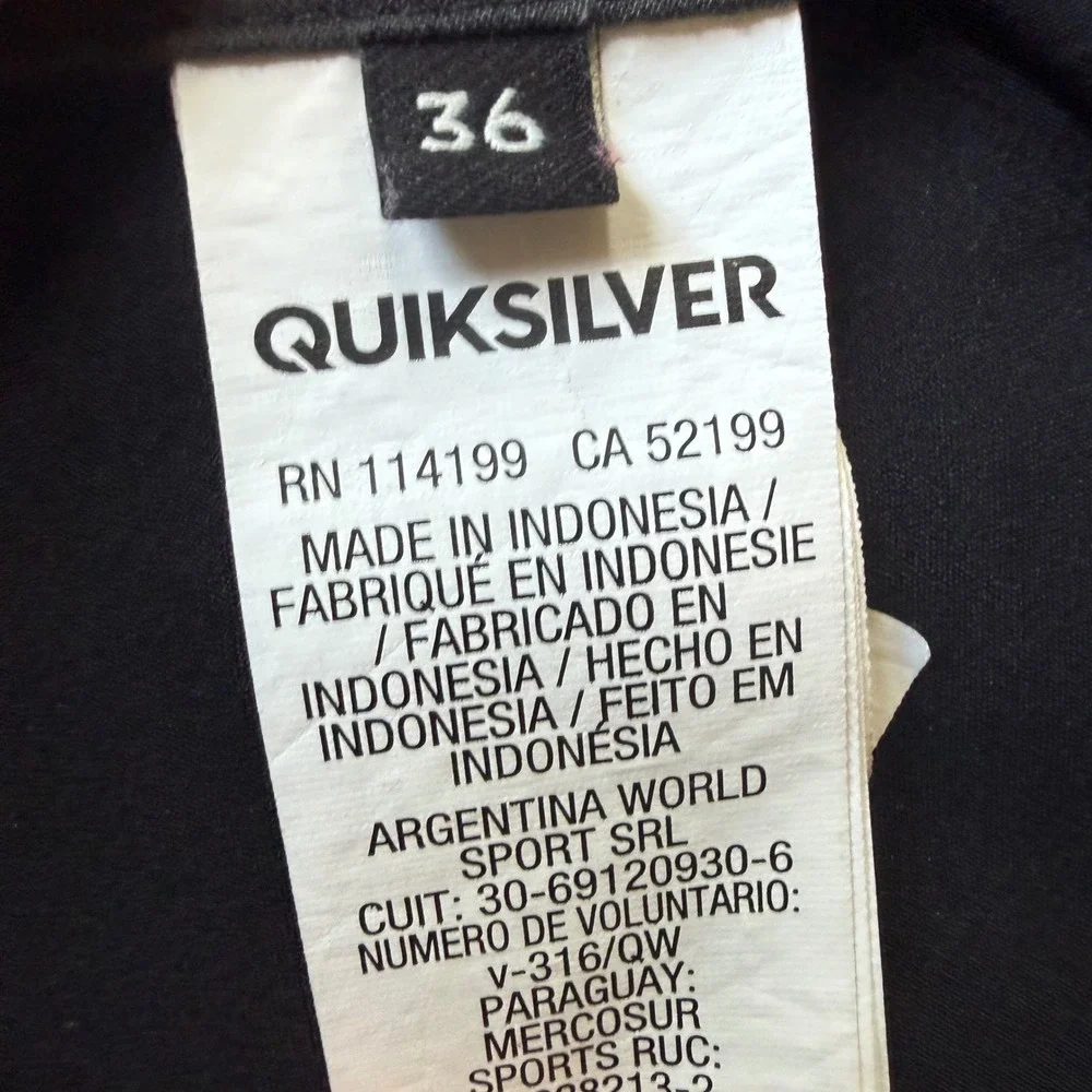 Quiksilver Highline Board Shorts Mens 36 Black DryFlight Swim Trunks